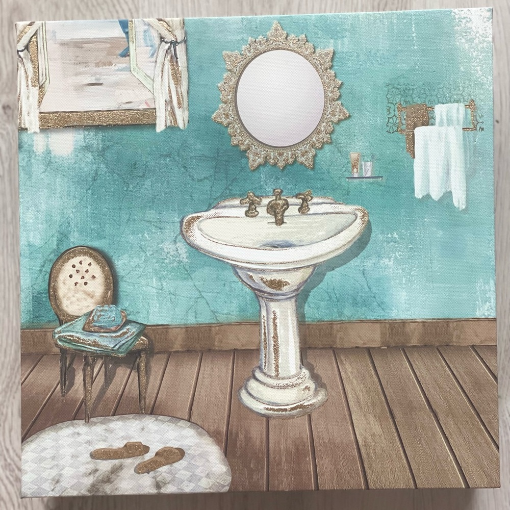 🔥 SOLD!! 🔥 2pc Bathroom Wall Decor - Picture 5 of 5